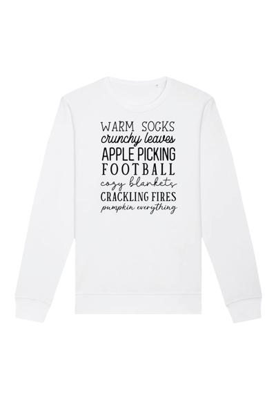 Свитшот Fall Socks Leaves Football Apples