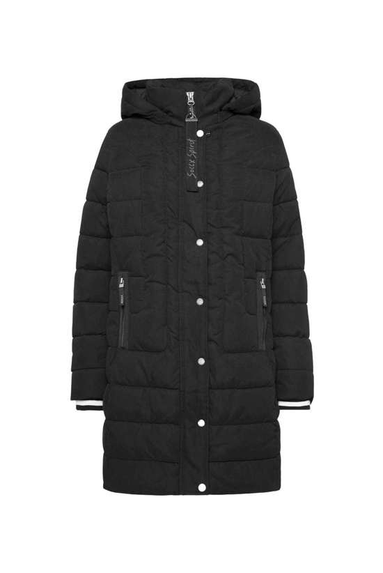 Персиковая парка со съемным капюшоном