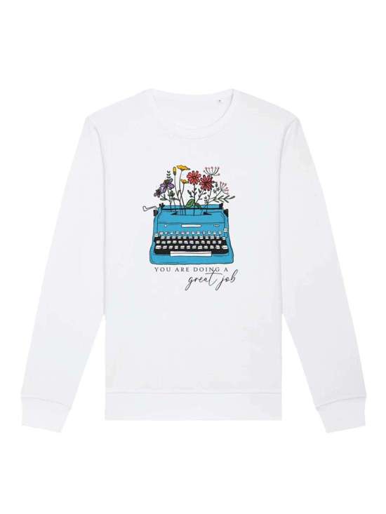 Свитшот Flower you are doing a great job retro