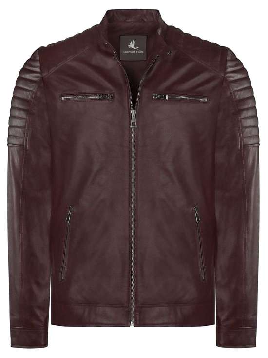 Кожаная куртка узкого кроя