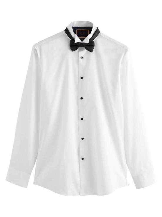 Рубашка приталенного кроя с галстуком-бабочкой