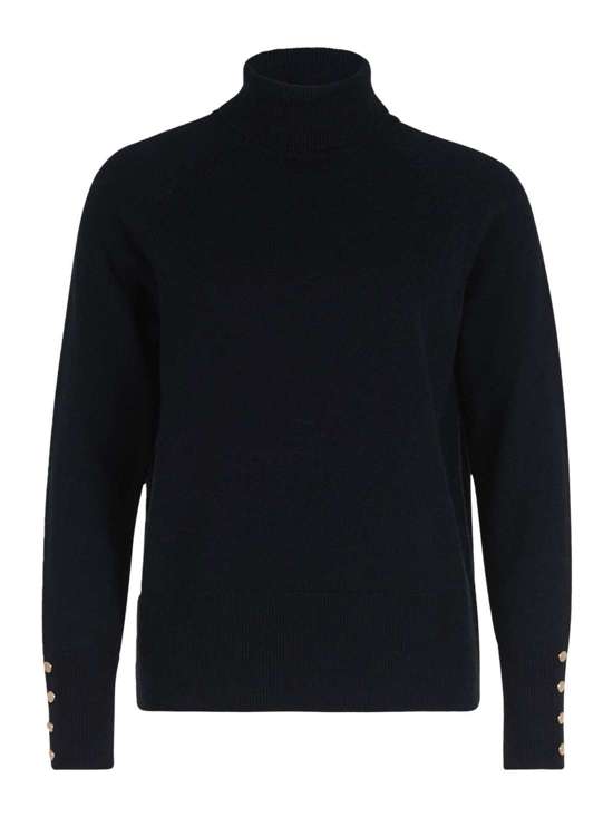 Свитер с высоким воротником и пуговицами