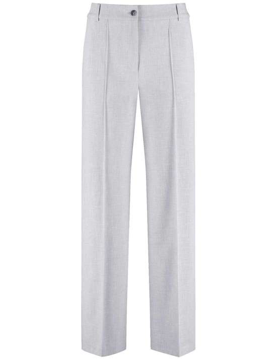 Широкие брюки со складками