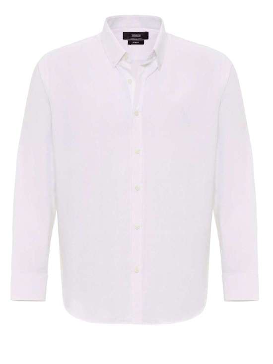 Деловая рубашка комфортного кроя