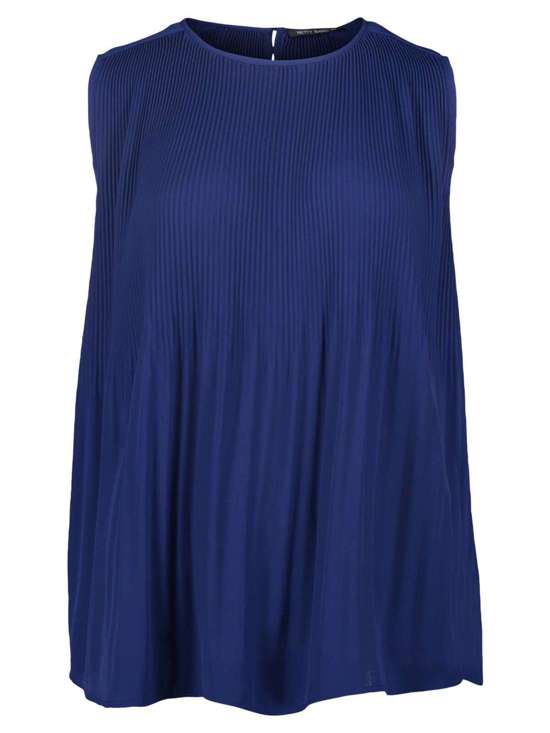 Блузка без шнуровки со складками