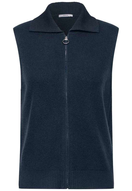 Вязаный жилет