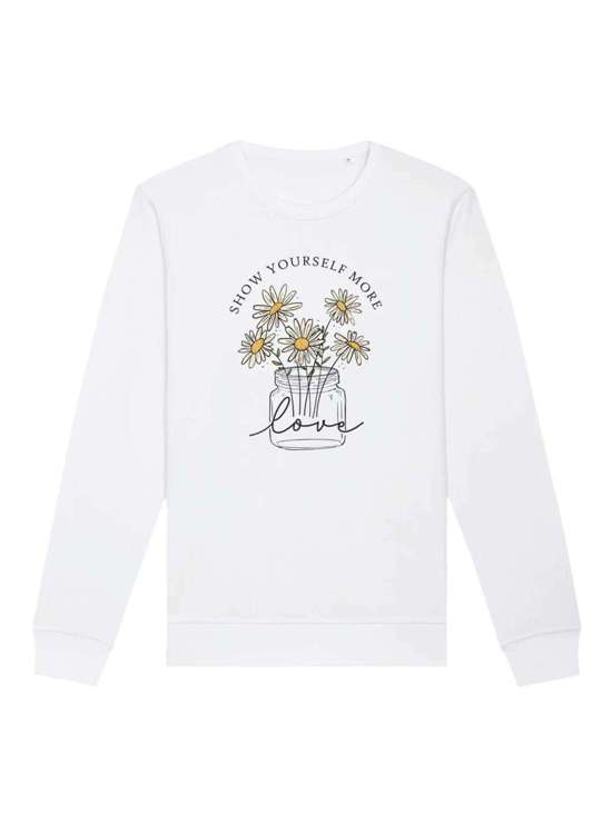 Свитшот Flower show yourself more love