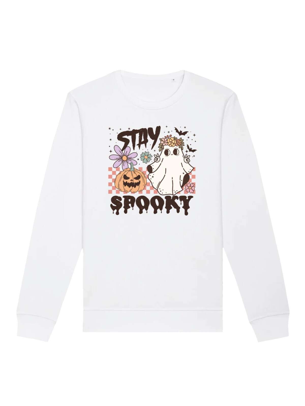 Свитшот Retro Halloween Stay Spooky rainbow