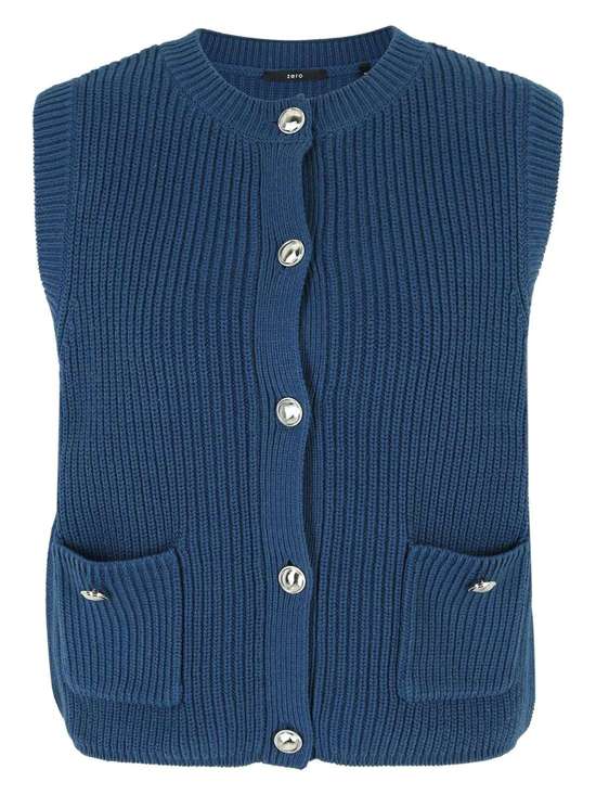 Вязаный жилет