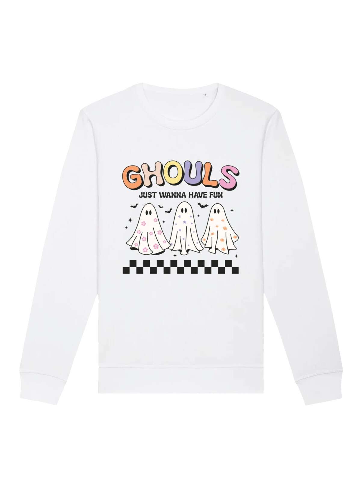 Свитшот Retro Halloween Ghouls just wanna have fun