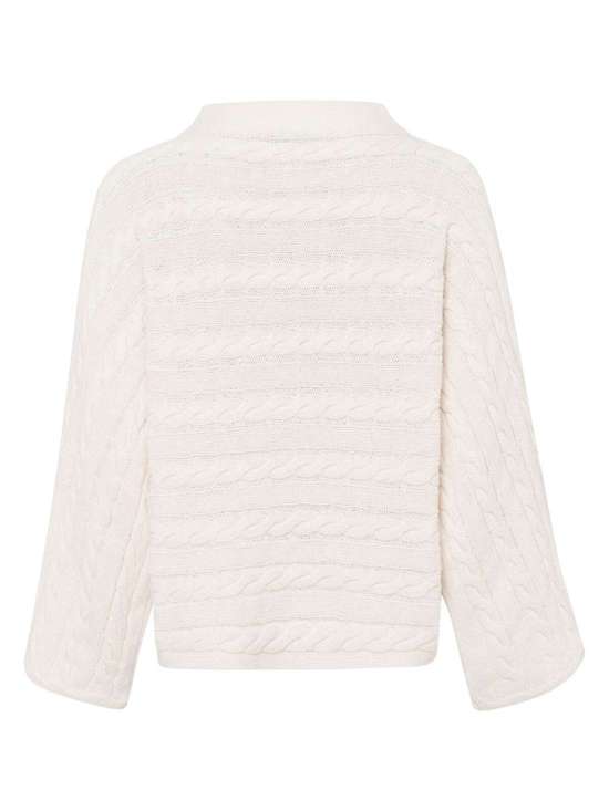 Вязаный свитер с рукавами-трубой