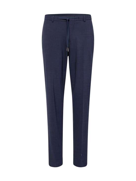 Зауженные брюки со складками