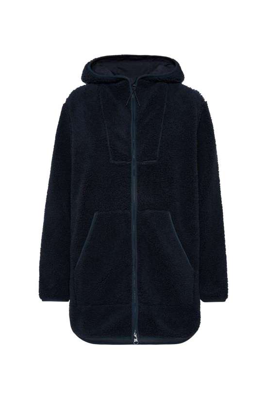 Длинная куртка с капюшоном