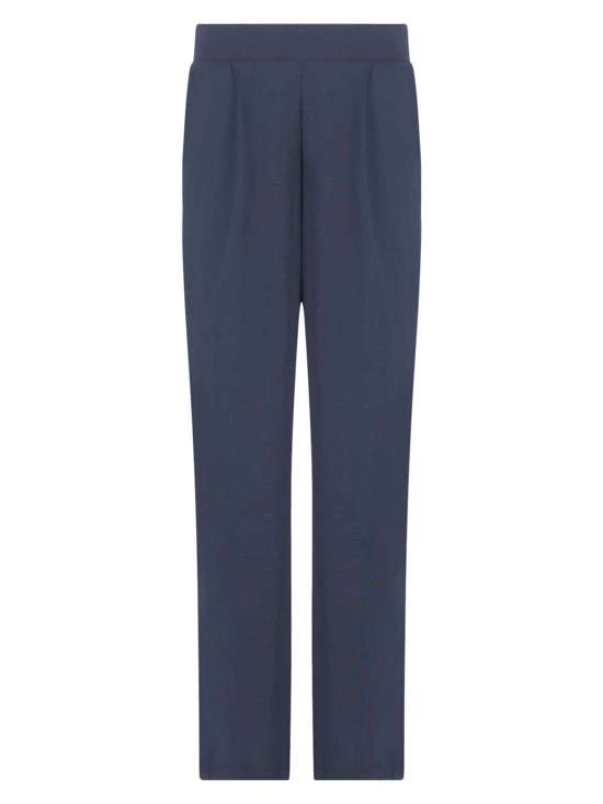 Брюки свободного кроя со складками