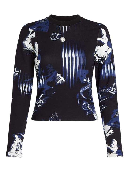 Топ LANGÄRMLIGES TOP MIT DIGITAL-PRINT