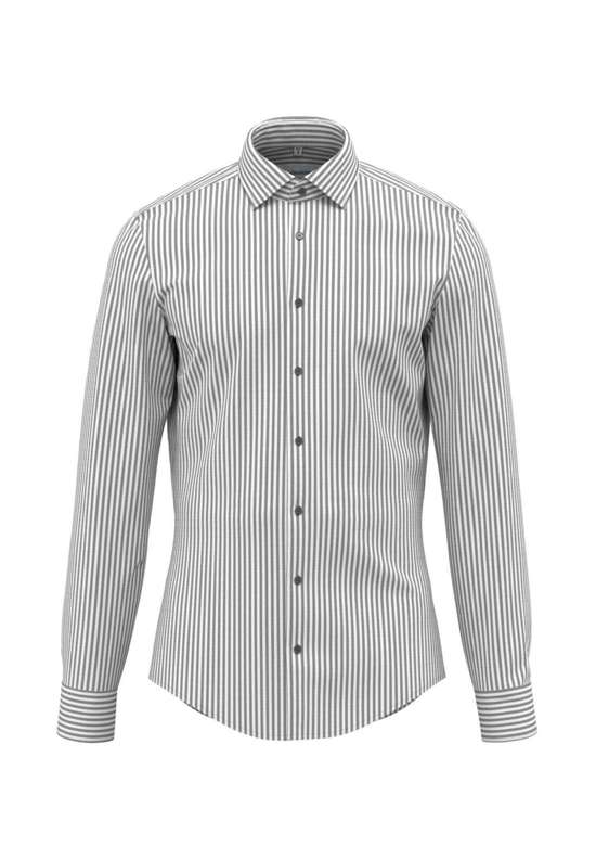 Деловая рубашка узкого кроя