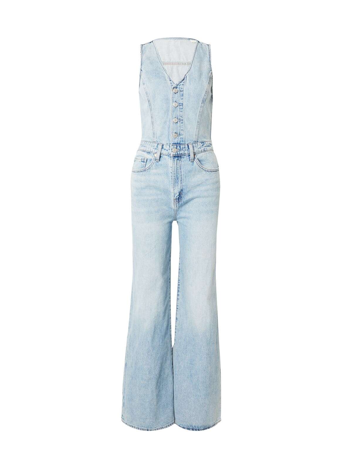 Комбинезон Denim Wide Leg Jumpsuit