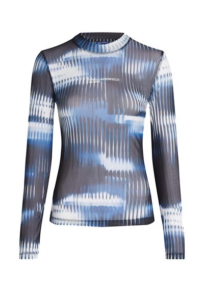 Топ MESH-TOP MIT GLITCH-PRINT