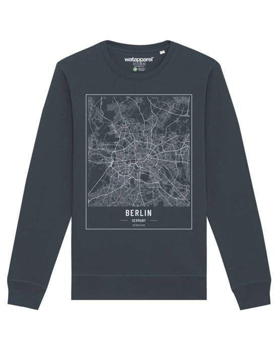 Свитшот City maps Berlin Landkarte