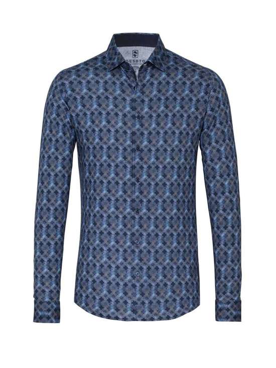 Деловая рубашка узкого кроя