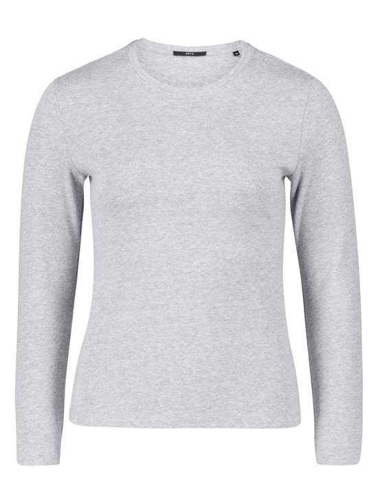 Рубашка с длинными рукавами и круглым вырезом