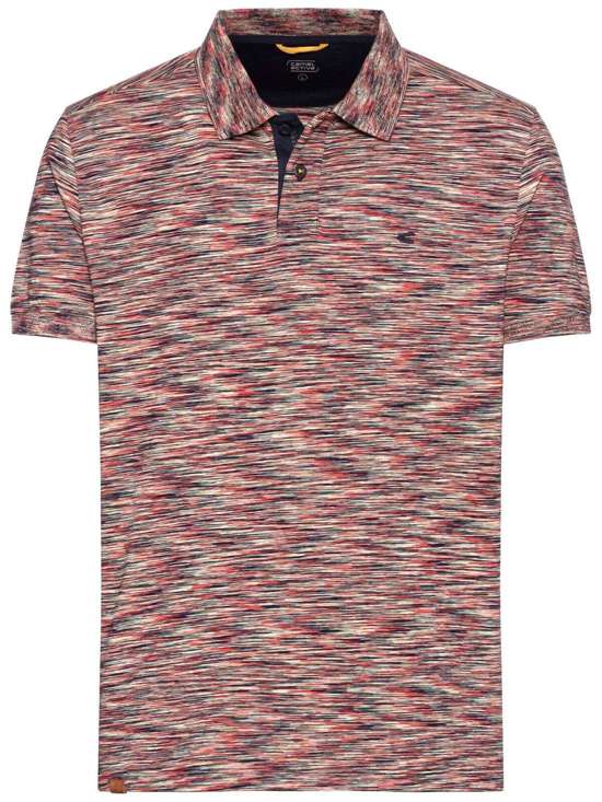 Рубашка-поло из хлопка с короткими рукавами