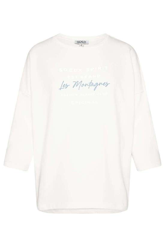 Толстовка с резиновым принтом в тон