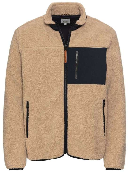 Флисовая рубашка с воротником стойкой