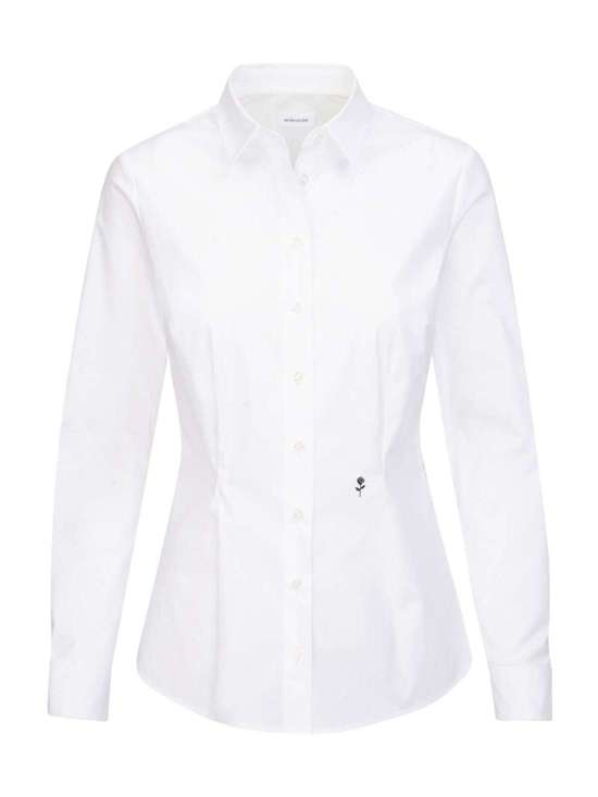 Блузка-рубашка приталенного кроя