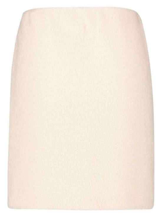 Мини-юбка из плюшевого меха