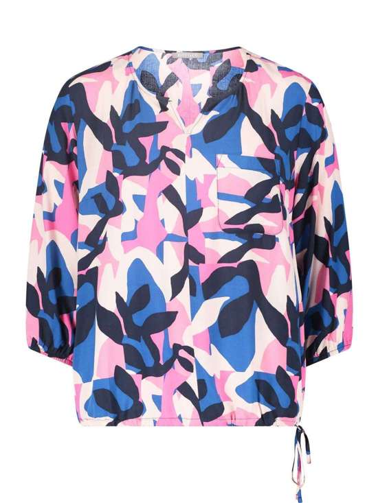 Блузка-рубашка с принтом