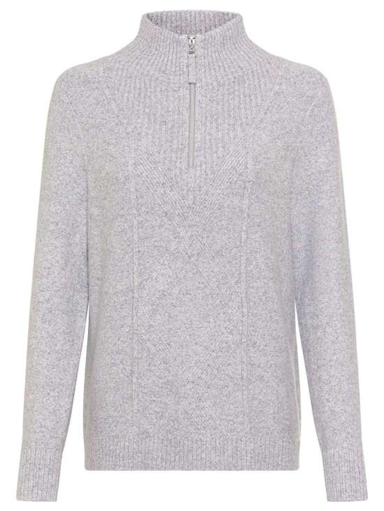 Пуловер с воротником Тройер