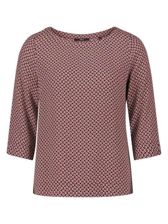 Блузка из вискозы с принтом