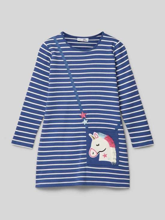 Платье А-силуэта из чистого хлопка