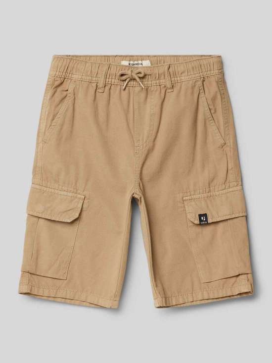 Шорты-бермуды с карманами-карго и эластичным поясом