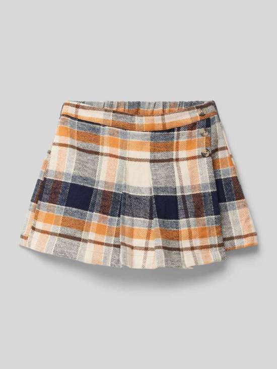 Юбка с планкой на пуговицах