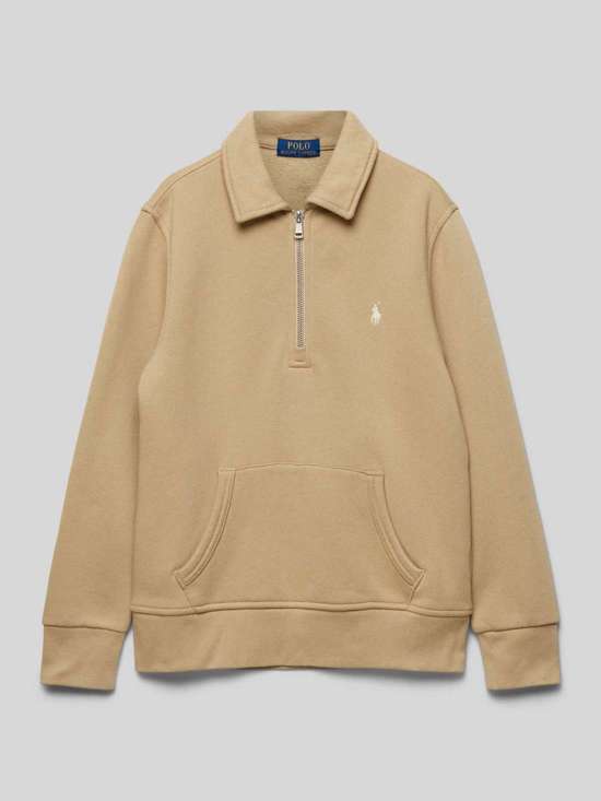 Толстовка с отложным воротником и молнией