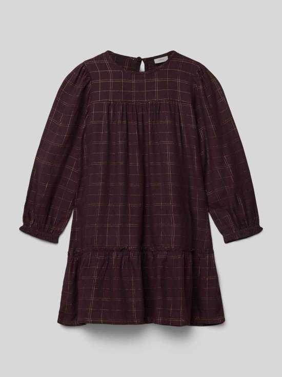 Расклешенное платье из вискозы с воланами и блестящими деталями