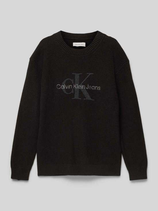 Вязаный свитер с круглым вырезом TOWELLING