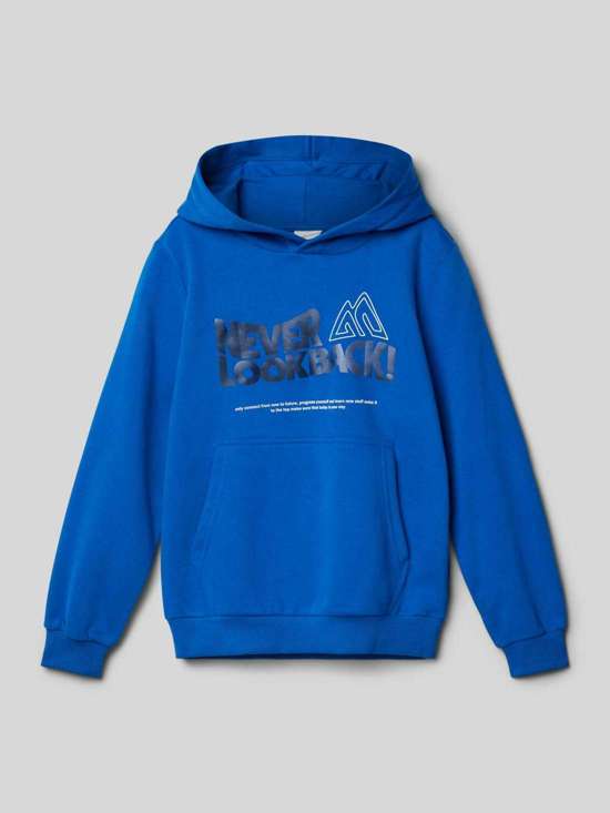 Толстовка обычного кроя из хлопка с буквенным принтом