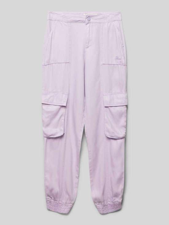 Брюки-карго мешковатого кроя с пришитыми лейблами