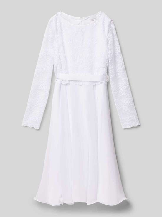 Платье с круглым вырезом