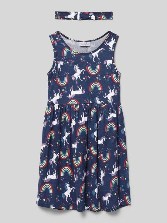 Платье с узором по всей поверхности