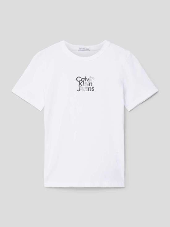 Футболка с принтом этикетки GRADIENT