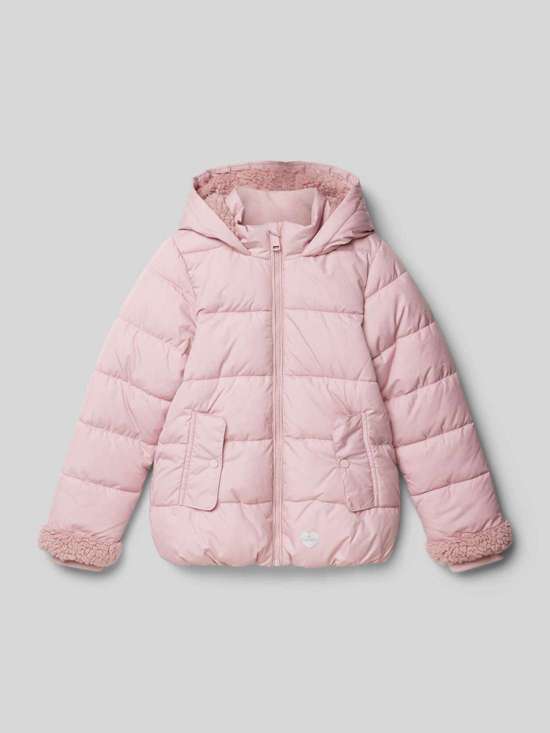 Стеганая куртка с плюшевым мехом