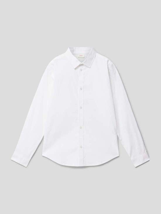 Рубашка приталенного кроя с воротником «Кент»