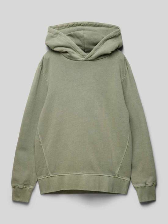 Толстовка комфортного кроя из чистого хлопка с принтом на спине