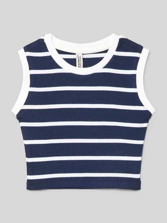 Укороченный топ с полосатым узором