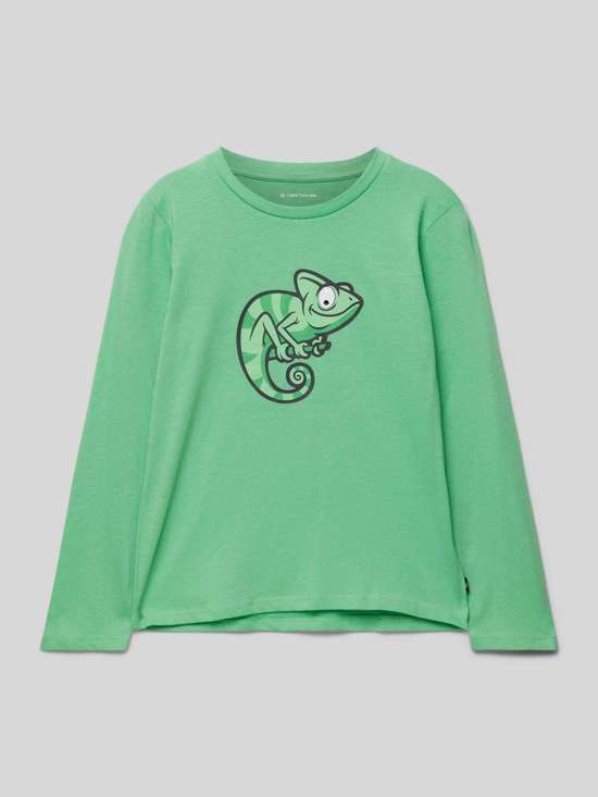 Рубашка стандартного кроя с длинными рукавами из чистого хлопка с выпуклыми глазками