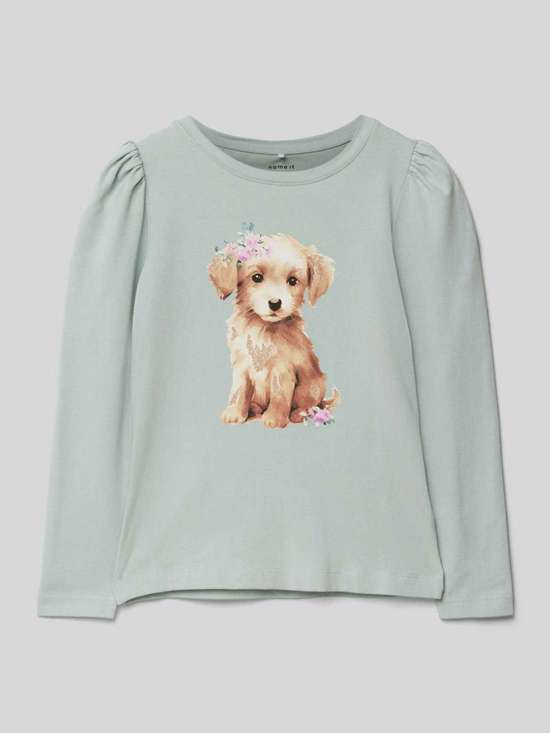 Рубашка с длинными рукавами и круглым вырезом MONI